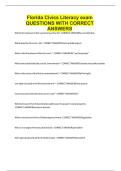 Florida Civics Literacy exam QUESTIONS WITH CORRECT ANSWERS&period;pdf