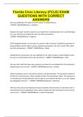 Florida Civic Literacy &lpar;FCLE&rpar; EXAM QUESTIONS WITH CORRECT ANSWERS&period;pdf
