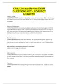 Civic Literacy Review EXAM QUESTIONS WITH CORRECT ANSWERS&period;pdf