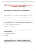 BSN 206 - Vital Signs Post Tests And Exam Questions And Answers 100&percnt; Solved 