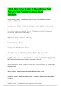HIST 405 Final Exam 1 Questions And All Correct Answers 2025-2026 Edition&period;