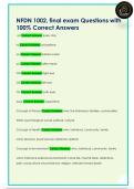 NFDN 1002&comma; final exam Questions with  100&percnt; Correct Answers