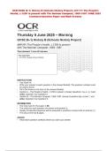 OCR GCSE &lpar;9&ndash;1&rpar; History B &lpar;Schools History Project&rpar; J411&sol;11 The People&rsquo;s  Health&comma; c&period;1250 to present with The Norman Conquest&comma; 1065&ndash;1087 JUNE 2025  Combined Question Paper and Mark Scheme
