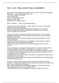 REL C 225- FINAL QUESTIONS & ANSWERS