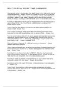 REL C 225 EXAM 3 QUESTIONS & ANSWERS