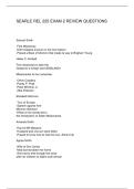 SEARLE REL 225 EXAM 2 REVIEW QUESTIONS