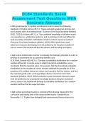 D184 Standards Based Assessment Test Questions With Accurate Answers