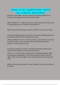 WGU D184 QUESTIONS WITH ACCURATE ANSWERS