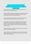 WGU D184 ASSESSMENT QUESTIONS WITH ACCURATE ANSWERS
