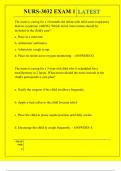 NURS-3032 EXAM 1 QUESTIONS AND ANSWERS 2025