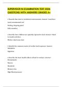 SUPERVISOR NJ EXAMINATION TEST 2026 QUESTIONS WITH ANSWERS GRADED A&plus;