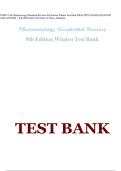 NURS 5334 Pharmacology Illustrated Reviews 8th Edition Whalen Test Bank PRACTICE EXAM QUESTIONS AND ANSWER &plus; RATIONALES University of Texas&comma; Arlington