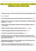 NSCA- CPT EXAM&vert; 130 ACTUAL QUESTIONS & CORRECT  ANSWERS LATEST UPDATE 2025