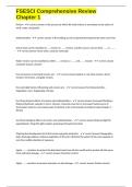 FSESCI Comprehensive Review Chapter 1 exam  questions and verified correct answers 