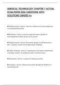 SURGICAL TECHNOLOGY CHAPTER 7 ACTUAL EXAM PAPER 2026 QUESTIONS WITH SOLUTIONS GRADED A&plus;