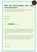 NUR 120 Pain Questions with 100&percnt;  Correct Answers 