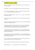 FSESCI Exam 2025 questions and 100&percnt; correct answers 