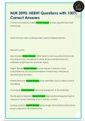 NUR 2090&colon; HEENT Questions with 100&percnt;  Correct Answers