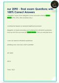 nur 2090 - final exam Questions with  100&percnt; Correct Answers 