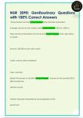 NUR 2090&colon; Genitourinary Questions  with 100&percnt; Correct Answers