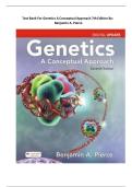 Test Bank for Genetics&colon; A Conceptual Approach 7th Edition by Benjamin Pierce isbn-9781319216801