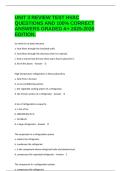UNIT 3 REVIEW TEST HVAC QUESTIONS AND 100&percnt; CORRECT ANSWERS GRADED A&plus; 2025-2026 EDITION&period;
