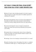SUT JHALLY COMM 289 FINAL EXAM SCRIPT 2026 EXAM Q&A STUDY GUIDE UPDATED 2026