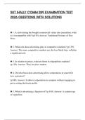 SUT JHALLY COMM 289 EXAMINATION TEST 2026 QUESTIONS WITH SOLUTIONS