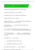 HVAC Block 1 Pre Test Questions All Solved Correct 2025-2026 Rated A&plus;&period;