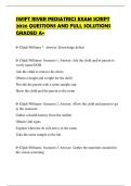 SWIFT RIVER PEDIATRICS EXAM SCRIPT 2026 QUESTIONS AND FULL SOLUTIONS GRADED A&plus;