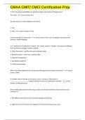 CMAA CMIT&sol; CMCI Certification Prep exam questions and 100&percnt; correct answers 2025
