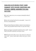 SWM DEQ ELITE REVIEW STUDY GUIDE SUMMARY WITH SOLVED QUESTIONS AND DETAILED VERIFIED ANSWERS FOR 2026 SUCCESS