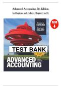 Advanced Accounting 5th Edition &vert; Full Solutions Manual &vert; Chapters 1&ndash;19 &vert; Latest Edition &vert; by Hopkins and Halsey &vert; Graded A&plus;