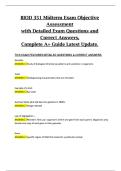 BIOD 351 &ndash; Midterm Exam Objective Assessment &lpar;Detailed Exam Questions and Correct Answers&comma; Complete A&plus; Guide &ndash; Latest Update&rpar;