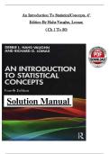 Introduction to Statistical Concepts 4th Edition &vert; Full Solutions Manual &vert; Chapters 1&ndash;20 &vert; by Debbie Hahs-Vaughn&comma; Richard Lomax  &vert; Verified A&plus;