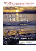 Test Bank for Varcarolis's Canadian Psychiatric Mental Health Nursing&comma; 3rd Edition
