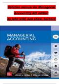 Managerial Accounting 8th Edition Complete Mastery Bundle 2026 A&plus; Solution Manual &lpar;Ch&period; 1&ndash;13&rpar; &plus; Test Bank Study Companion  John Wild &vert; Ken Shaw &vert; Barbara Chiappetta