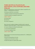 NURS 242 FINAL EXAM EXAM  QUESTIONS AND ANSWERS 20252026  UPDATE