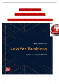 Law for Business 15th Edition by A&period; James Barnes & Timothy Lemper A&plus;