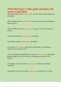 NUR 432 Exam 2 study guide questions and  answers 20252026  
