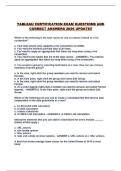 TABLEAU CERTIFICATION EXAM QUESTIONS AND CORRECT ANSWERS 2026 UPDATE&excl;&excl;