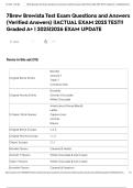 7Brew Brewista Test Exam Questions and Answers &lpar;Verified Answers&rpar; &vert;&vert;ACTUAL EXAM 2025 TEST&excl;&excl; Graded A&plus; &vert; 2025&vert;2026 EXAM UPDATE