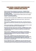 CCNP ENCOR  EXAM WITH QUESTIONS AND CORRECT ANSWERS 2026 UPDATE&excl;&excl;