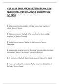A&P 1 LAB SIMULATION MIDTERM EXAM 2026 QUESTIONS AND SOLUTIONS GUARANTEED TO PASS