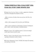 TANIUM ESSENTIALS FINAL EXAM SCRIPT 2026 EXAM Q&A STUDY GUIDE UPDATED 2026