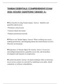 TANIUM ESSENTIALS COMPREHENSIVE EXAM 2026 SOLVED QUESTIONS GRADED A&plus;