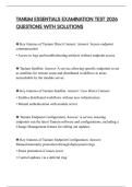 TANIUM ESSENTIALS EXAMINATION TEST 2026 QUESTIONS WITH SOLUTIONS