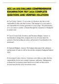 ACC 241 ASU DALLMUS COMPREHENSIVE EXAMINATION TEST 2026 COMPLETE QUESTIONS AND VERIFIED SOLUTIONS