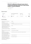 ESCO Air Conditioning Certification Practice Test Air conditioning Certification practice test &vert; Latest Already Graded A&plus; UPDATE 2025&vert;2026&excl;&excl;