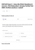 NUR 661 Exam 2 - Maryville EXAM Questions & Answers&comma; Well Elaborated &vert; Already Verified Test &vert;100&percnt; Verified solutions &vert; Latest&excl;&excl;